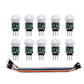 Miniatyrbillede 2 af 5: 10 stk. Am312 Mini Human Sensor Module -sr312 Ir Pyroelektrisk Infrarød Pir Bevægelsessensor Detektor Mod