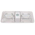 Miniatyrbillede 2 af 5: RV Dæmpbar Loftslampe, RV Loft Dobbelt Læse Camper Dobbelt Kuppel Lampe RV Loft Dobbelt Kuppel Lampe Ultra Responsiv