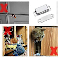 Miniatyrbillede 3 af 4: Magnetiske skabslåge magneter 10kg kraftig rustfrit stål skabsmagnet skabslåge magnet (6 stk.) (rustfri stål skruer)