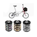 Miniatyrbild 2 av 5: Bakre för hopfällbar cykel fjädringstillbehör Titanium Axis rostfritt stål fjäder guld