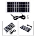 Pikkukuva 2 / 5: Aurinkopaneeli 10W 12V Ulkokäyttöön DIY Aurinkokennolaturi Monikiteiset Paneelit USB Ulkokäyttöön Kannettava Aurinko Ulkovalaisimelle Pumpulle