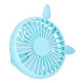 Miniatyrbillede 3 af 5: Bærbar Ventilator 180 Graders Rotation Skrivebord USB Genopladelig Elektrisk Mini Køleventilator Blå