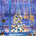 Miniatyrbild 5 av 5: Meteorregn 30 cm, 8 vattentäta genomskinliga rör LumiChristmass ljusslinga, 288 LED-lampor väderduscha för jul utomhusträdgårdsträd De