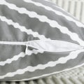 Pikkukuva 3 / 5: Vedenpitävät Boho-tyynynpäälliset - Geometriset kuviot ulkoilmaan, terassille ja puutarhaan, 2 kappaleen sarja