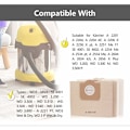 Pikkukuva 2 / 5: 10 kappaleen pölypussisarja Karcher 6.959 130.0 WD3 WD3P MV3 A2204 A2254 A2604 Vaihtopussit paperisuodatinpussit märkä- ja kuivaimurille, pöly