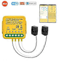 Miniatyrbild 2 av 5: Tuya WiFi Effektmätare Monitor 2CH Realtids Energi Ström Monitor Automatisering Notifikationer Smart Life Fjärrkontroll