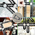 Miniatyrbild 5 av 5: Snickeriverktyg Aluminiumlegering Multifunktionell Flyttbar Fyrdubbel Linjal Mätvinkelmätare