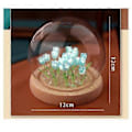 Miniatyrbilde 4 av 5: Kunstig Tulipan Blomst Nattlys Ornamenter Håndlaget DIY Nattbordslampe LED Nattlampe Soveromsdekor Bordlampe, Blå