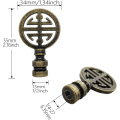 Miniatyrbild 2 av 5: 2 st Finial för lampskärm Orientalisk lampfinial Asiatisk lampfinial Lycka