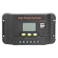 Miniatyrbild 1 av 4: Solpanelregulator LCD-display med USB-laddning för mobiltelefon 12/24V Gatubelysningsregulator 30A