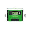 Miniatyrbillede 2 af 5: 60a Pwm Solar Oplader 12v 24v Auto Tilpasning Opladning Til Solar