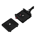Miniatyrbillede 5 af 5: Aluminium 1/4 tomme & 3/8 tomme Quick Release Plade + Klemme Adapter Mount W/lås Til Dslr Kamera Tripod