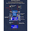 Miniatyrbillede 5 af 5: DC6-60V 30A Batteriopladningskontrolmodul Beskyttelseskort Oplader Tidsafbryder LCD-display XY-CD63L