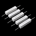 Miniatyrbillede 3 af 5: 5 stk. 10w Watt 100 Ohm 5% Aksiale Trådviklede Cementmodstande