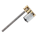 Pikkukuva 4 / 5: 1024GA20 DC 6V/12V Kierre Flip N20 Vaihdemoottori M4 x 55mm Akseli (12V 200RPM)
