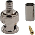 Miniatyrbillede 2 af 4: 10 X Bnc Crimp Konnektorer Til Rg59 Koaksialkabel (d-4-)