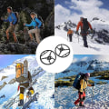 Miniatyrbillede 2 af 4: 5 Tænders Is-Klamper Crampons - Snegreb Med Klo-Pigge For Sikker Trækkraft I Sort\"