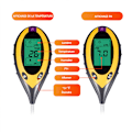 Miniatyrbillede 3 af 5: Jord pH, fugtighed, lys, fire-i-en temperaturdetektor, have pH-tester (uden batteri)