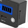 Pikkukuva 3 / 4: Digitaalinen akun valvontalaite LCD-näytöllä DC 8–30 V USB Type C -portti Akun kapasiteetin jännitemittari autolle moottoripyörälle veneelle