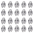 Miniatyrbilde 3 av 5: 20 stk. rustfritt stål vaierklemme hardware rigging kabelklemme lås festeklemmer M3 (3 mm)