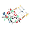 Miniatyrbillede 2 af 5: Juletræer LED Blinkende Lys DIY Kit Rød Grøn Flash Printkort LED Hot