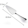 Miniatyrbilde 3 av 5: 2 Stykker Kakespade, pizzaspade, taggete kant rustfritt stål kakeserver bakestekespader (4-d-1)