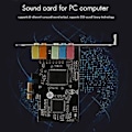 Pikkukuva 2 / 5: Pcie Äänikortti Pci-e X1 Cmi8738 Siru 32/64 Bit Äänikortti Stereo 5.1 Kanavainen Työpöytä Sisäänrakennettu Ääni