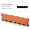 Miniatyrbillede 3 af 5: 2GB DDR2 Ram Hukommelse 1066MHz PC2 8500 1.8V PC Ram Memoria 240 Pins til Desktop Hukommelse DIMM 240Pins