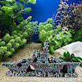 Miniatyrbillede 2 af 5: Simuleret Resin Skjul Båd Fisk Tank Akvarium Ornamenter Dekor