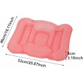 Miniatyrbilde 5 av 5: Oppblåsbar badematte, sklisikker oppblåsbar dusjmatte sammenleggbar badematte trykkavlastende badepute for SPA badekar (rosa)