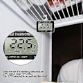 Miniatyrbild 4 av 5: Kylskåpstermometer mäter från -40c till +70c Elektronisk kylskåpstermometer Digitalt alarm Frys
