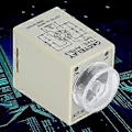 Miniatyrbild 4 av 4: AH3-3 Timerrelä Elektronisk Typ Justerbar Släppfördröjning Tidsrelä 8 Stift 3S (DC24V)