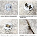 Pikkukuva 4 / 5: 20 kpl Magneettilukko Nappi, 14mm 18mm Magneettinapit Neppari Magneettilukko Kangaskassiin, Nahkaompeluun, DIY-askarteluun, Pronssi, Hopea