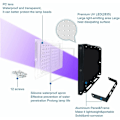 Miniatyrbillede 2 af 5: 100W UV LED-projektor Sort Lys IP65 Vandtæt, Ultraviolet LED-lampe, Effektbelysning til Akvarium, Fest, Fluorescerende Maleri, Fluorescerende Pæl