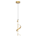 Miniatyrbillede 1 af 4: Moderne Pendel Loftlampe LED Spiral Hængende Lampe 2M Justerbar Lysekrone Koldt Hvidt Lys Guld