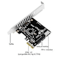 Miniatyrbild 3 av 5: PCI Express-kort PCIe till USB3 Typ-E Front Typ-C 19P Expansionskort Kompatibelt PCI-E X1 X4 X8 X16 Gränssnitt