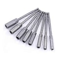 Miniatyrbilde 1 av 5: Slagdrill Bar Skiftenøkkel Forlenger 8 stk. Sokkeladaptersett 8 stk. Muttertrekker Lang Metrisk 150 mm 1/4 Tomme
