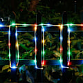 Miniatyrbild 4 av 5: Solcellslingor utomhus, vattentäta 20M 200 LED, 8 lägen, koppartrådsrör, gnistrande solcellslampor för trädgård, bröllopsfest, jul D