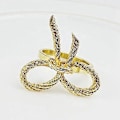 Miniatyrbillede 5 af 5: 12 stk. Simple En Servietring Bow Tie Serviet Le Hotel Restnt Mundklud Ring