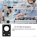 Miniatyrbillede 4 af 4: 42 Stepper Motor Beslag Flad Beslag Aluminium Legering Monteringsplade til 3D Printer Sort