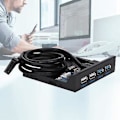 Miniatyrbillede 3 af 4: Frontpanel diskettedrev, 2 Port USB3.0 + Diskettedrev Front Case Port Diskettedrev Frontpanel Bedst i klassen