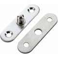Miniatyrbillede 5 af 5: 57mm x 16mm x 11mm Rustfrit Stål 360 Graders Dørkugle Pivot Centerhængsel 8stk
