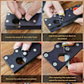 Miniatyrbillede 5 af 5: Chamfer Planer Tømrerhjørne Planer, Manuel Træbearbejdning Planer, Træ Chamfer Planer til Affasning og Skæring af Træ (planer7cutters)