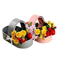 Miniatyrbillede 4 af 5: Vugge Blomsterkasse Blomsterarrangement Kurv Gaveæsker Romantiske Blomster Blomsterpakkeæsker Bryllup