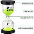 Miniatyrbild 2 av 5: Sand Timer Färgglada Timglas Sandglas Timer 1 min/3 min/5 min/10 min/15 min/30 min Sandklocka Timer för Spel Klassrum Hemmakontor(P