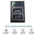 Miniatyrbillede 1 af 5: LP-E17 LCD Dobbelt Batterioplader til 77D 200D 250D M3 M6 750D 760D 800D 850D 8000D 9000D X8I Kamera