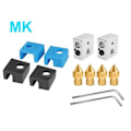 Miniatyrbild 4 av 5: 1.75mm Munstycke Uppvärmt Block Extruder V6/MK8 för Ender-3 A8 CR10 3D-skrivare