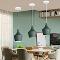 Miniatyrbillede 2 af 4: Moderne Pendellampe Indendørs Hængende Loftlampe Enkel Nordisk Lysekrone Grøn