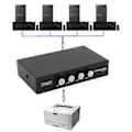 Miniatyrbild 2 av 5: USB Switch Selector KVM Switch Adapter 4 in 1 Out PC USB Delningsenheter för PC Skanner Skrivare