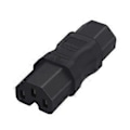 Miniatyrbillede 5 af 5: Sort IEC 320 3-benet C15 hun-stik konverter 3 terminaler adapter til PDU-UPS